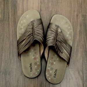 Never worn Taos sandals